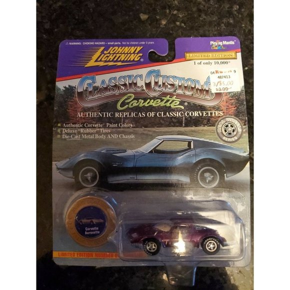 JOHNNY LIGHTNING 1:64 CLASSIC CUSTOMS RED CORVETTE - Picture 1 of 4